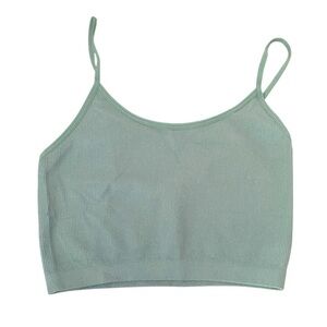Bozzolo Blue Green Ribbed Camisole Small Medium